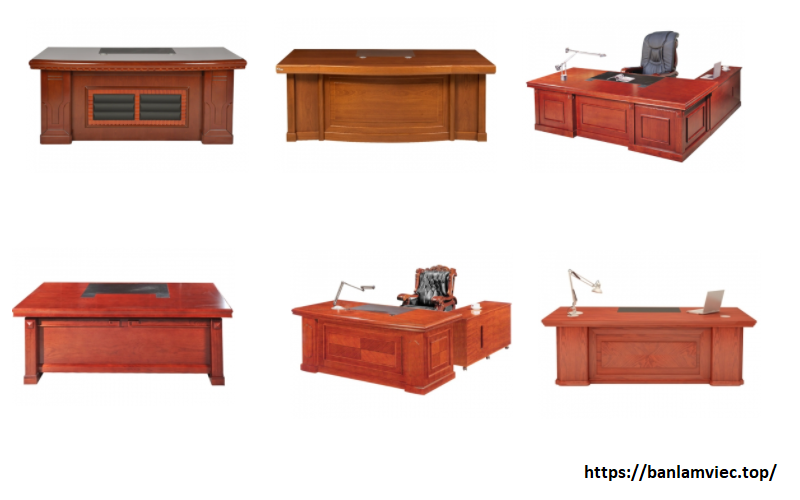 Sang trọng hiện đại với những mẫu bàn giám đốc gỗ Veneer
