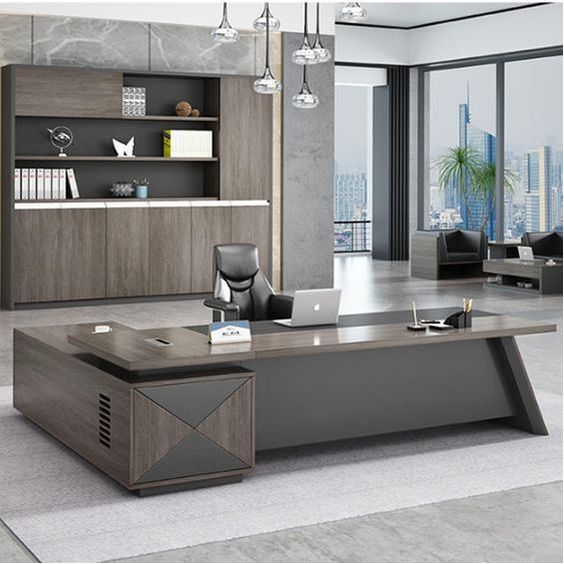 tủ giám đốc sau bàn làm việc