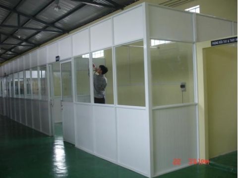 vách ngăn kính hộp
